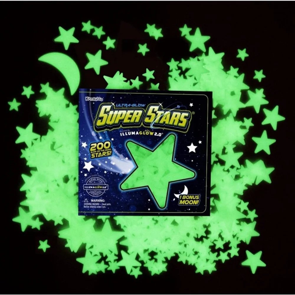 Glow in the Dark Stars with a Bonus Moon - Picture 2 of 9